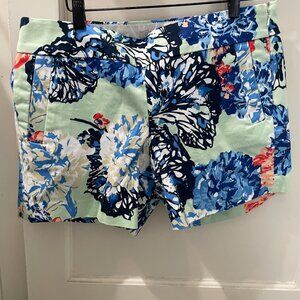 J. Crew floral chino shorts Size 6